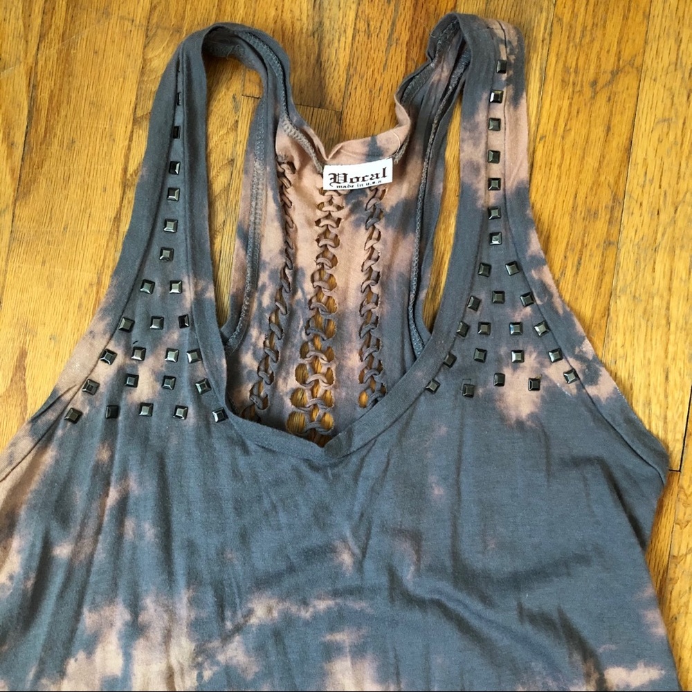 Vocal Tie dye tank top